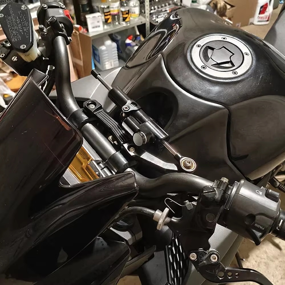 aluminium CNC motorcycle steer - огляд і ціна Steering Damper Stabilizer Kit Cnc