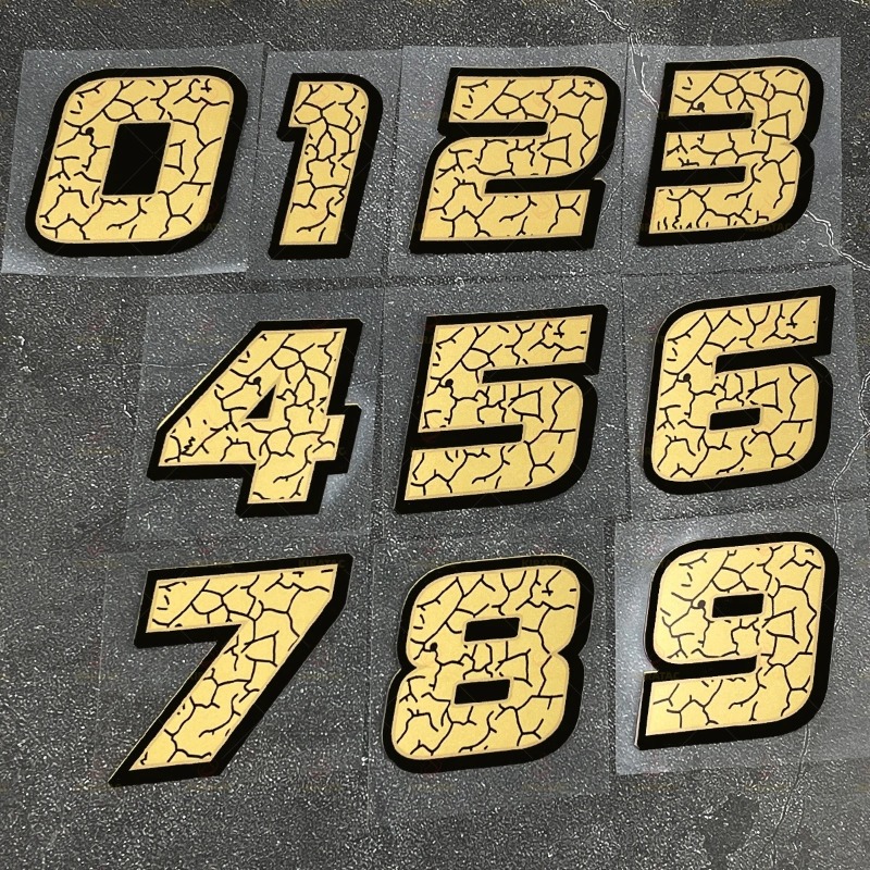 2Pcs/Set Matte Gold Crack Effe - огляд і ціна Scooter Helmet Set