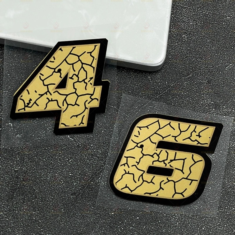 2Pcs/Set Matte Gold Crack Effe - огляд і ціна Scooter Helmet Set