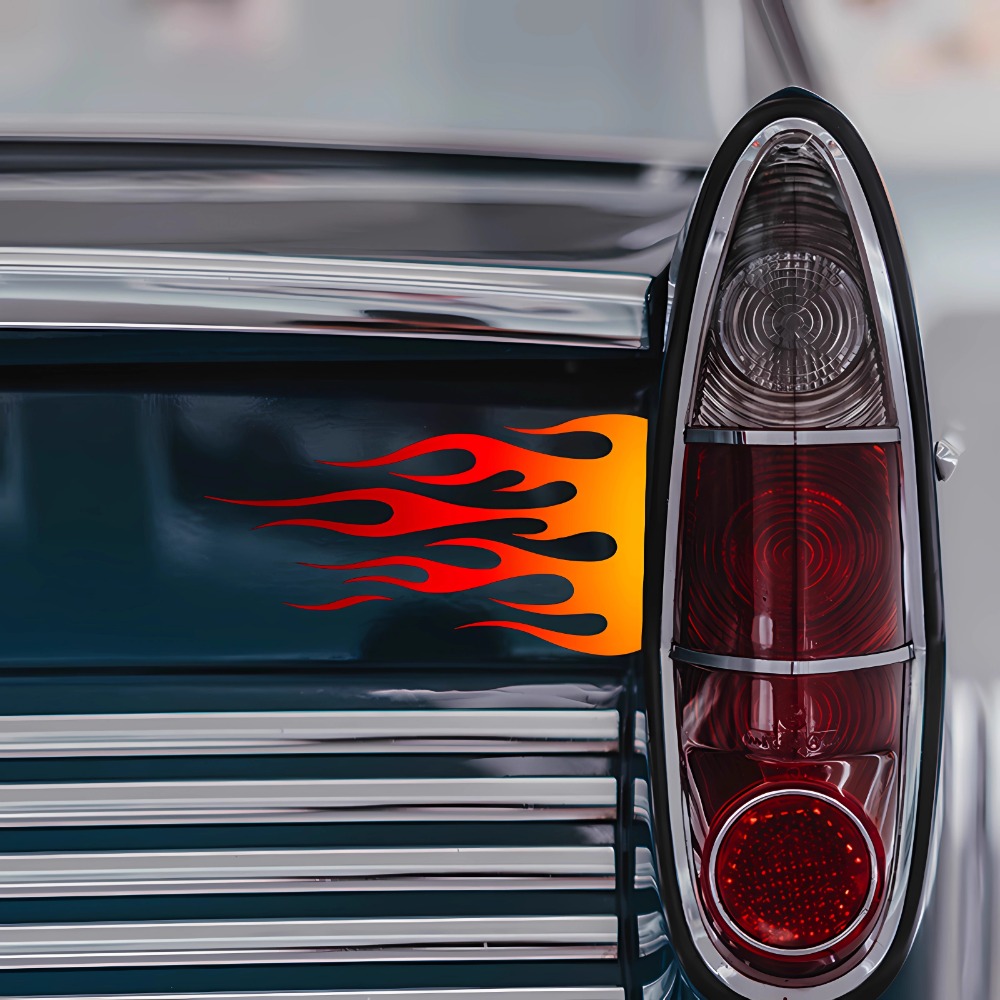 Flame Motorcycle Stickers Wate - огляд і ціна Scooter Helmet Set