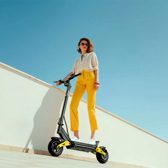 EU Stock C-Type Damping Dual S - огляд і ціна Folding Electric Scooter