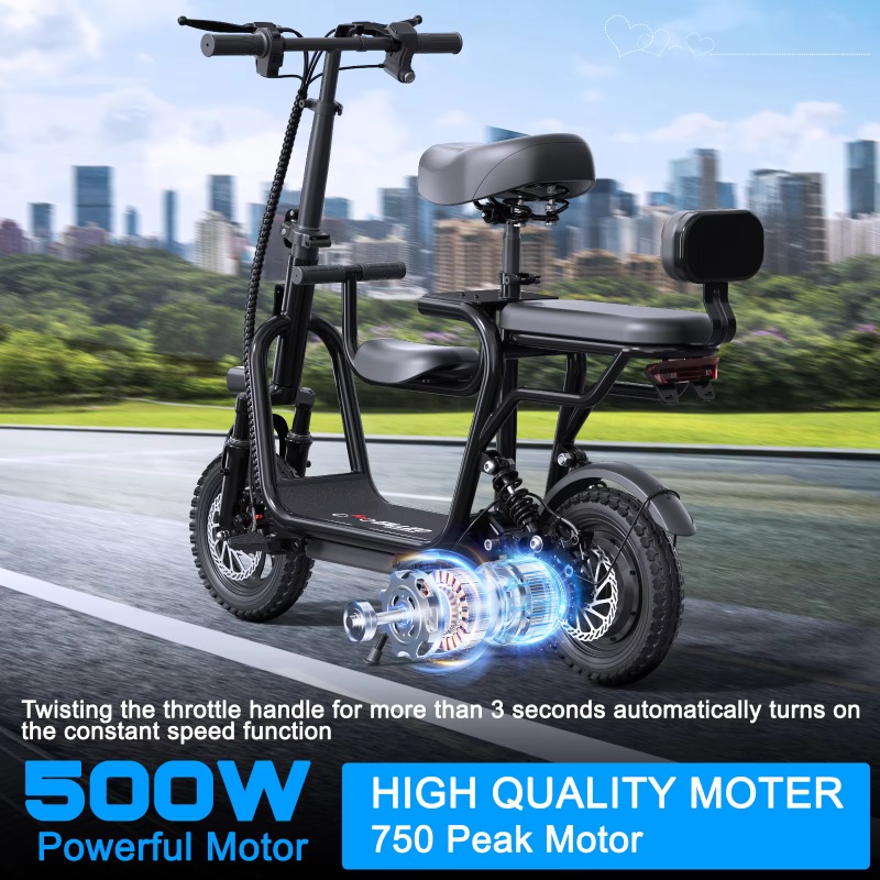 Spacewalk Electric Scooter wit - огляд і ціна Scooter Tire